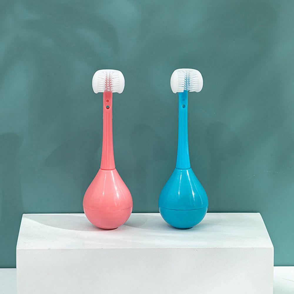 Age 2-12 Silicone Brush Oral Care Brush Three Sided Toothbrush Children's Toothbrush Tooth Brush