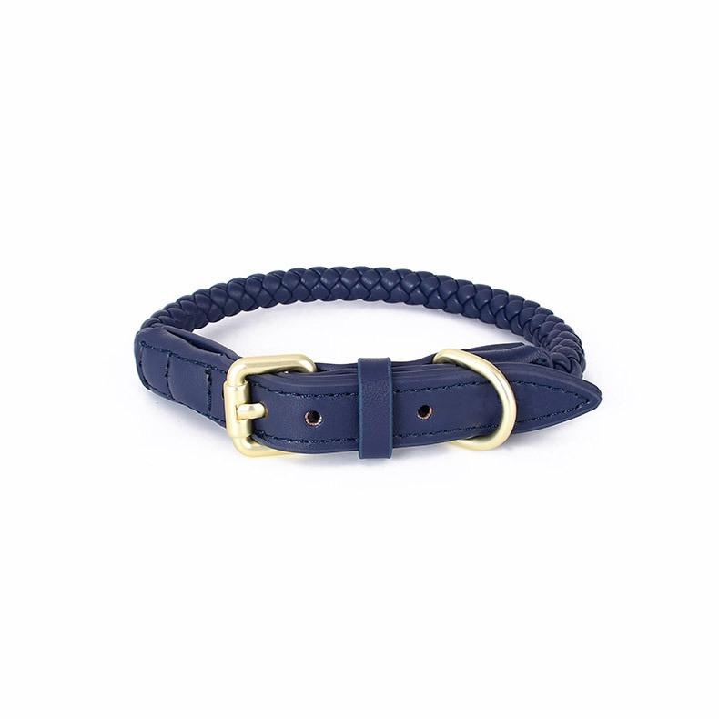 Hot Price High Quality Personalized Waterproof Soft PU Leather Dog Collar And Leash Set For Dogs Walking