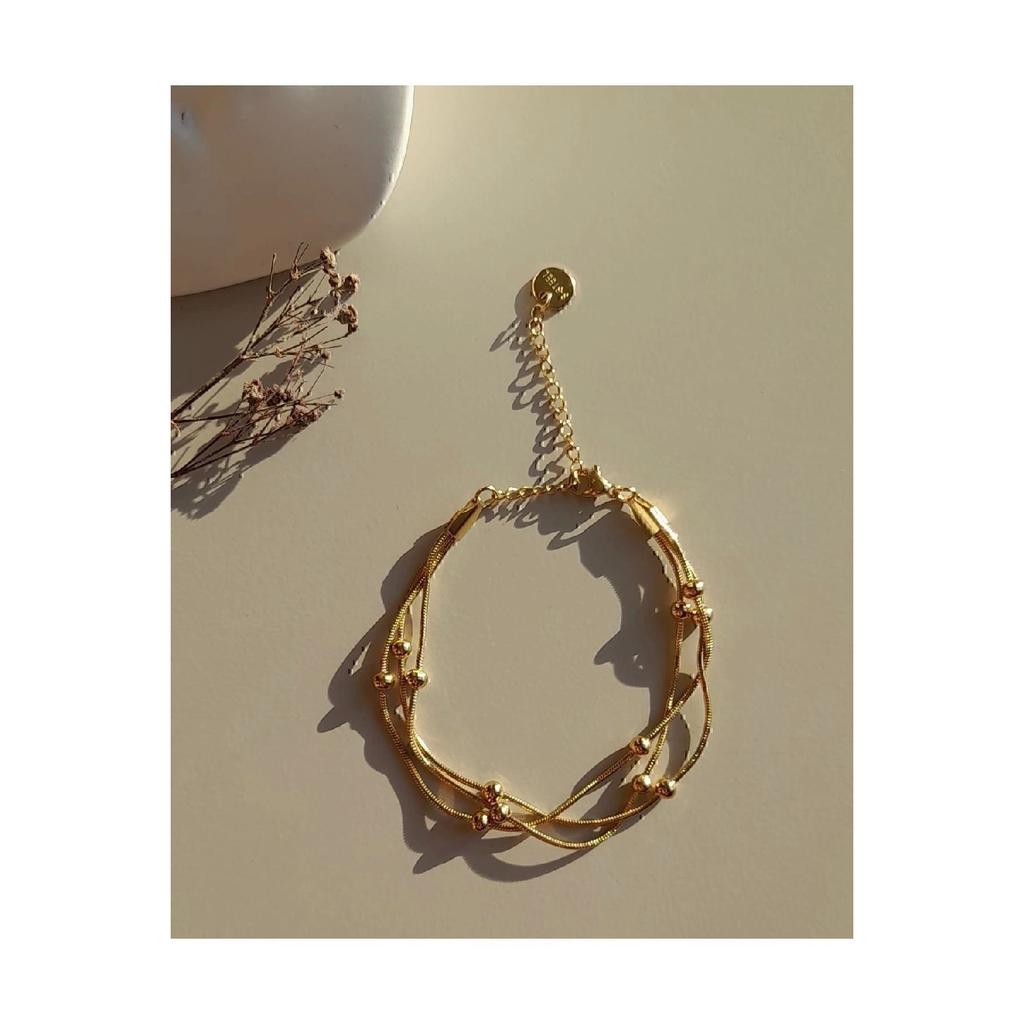 Steel Boot Gold Bracelet