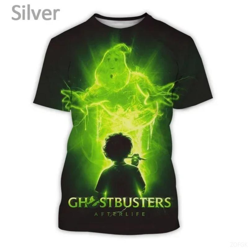 Ghostbusters 3D Print T-shirt Personality Hip Hop Men and Women Casual Round Neck Fun T-shirt Men's Sports Short Sleeve Tops