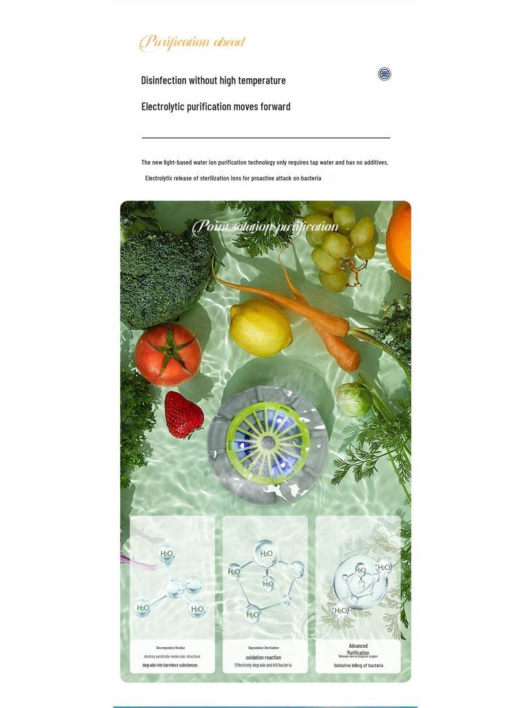 Rongda Lebensmittelreiniger: Obst- und Gemüsesterilisations- und Waschmaschine