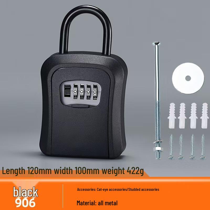Wall-Mounted Anti-Theft Key Lock Box for Homes and Construction Sites