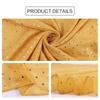 Women Plain Lurex Glitter Loop Dot Viscose Scarf Ladies Shimmer Shawls and Wraps Pashmina Stole Muslim Hijab Sjaal 180*70Cm