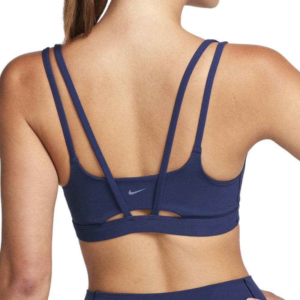 Nike Dri-Fit Alate Trace Bra Breathable Side Collection Sweat-Wicking Sports Bra Women Underwear Deep-Navy DO6609-410