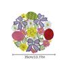 Easter Meal Mat Home Party Floral Pattern Decorative Coaster Ornament Table Mat Placemats Slip-resistant Decorations