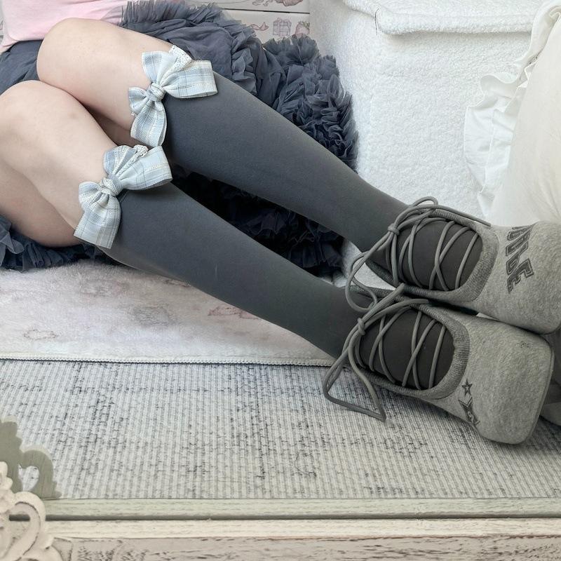Spring And Summer Thin Calf Socks Women'S Elastic Skin-Penetrating Stockings Lolita Pure Desire Jk Socks Japanese College Wind Knee Socks