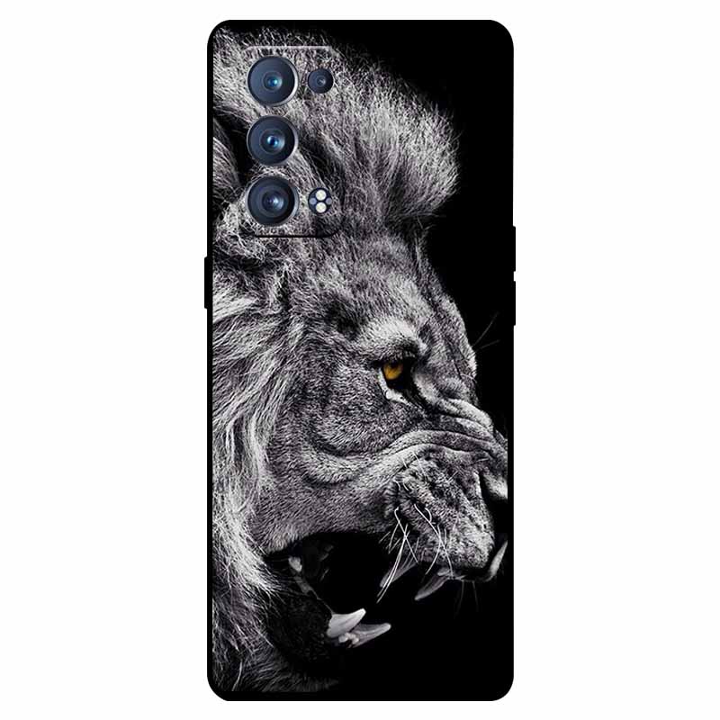For Oppo Reno 6 Pro 5G Case Snapdragon Shockproof Soft Silicone TPU Back Cover For Oppo Reno 6 Pro CPH2247 Phone Cases Cute Capa