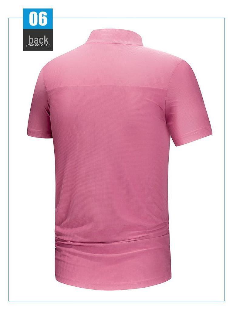 2026 Half-Zip Quick-Dry Polo: Lightweight, Breathable Short Sleeve Sport T-Shirt for Casual Fitness & Running