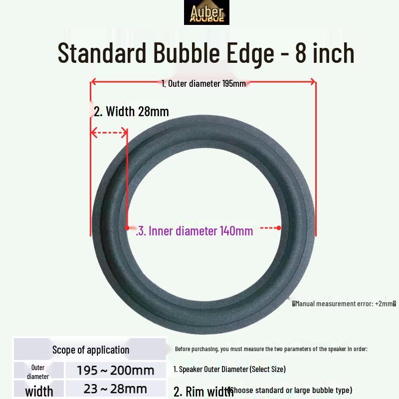 JBL Speaker Repair Foam Surround: Replacement Edge for 3/4/6/6.5/8/10/12 Inch Folding Ring