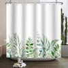 Spring Shower Curtain Green Leaf Floral Curtains For Bathroom Vines Butterfly Baththb Waterproof Polyester Bathroom Curtain