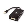 V7 Mini DisplayPort To VGA/DVI/HDMI Adapter V7 V7MDP-DPDVIHDMI-1E Black