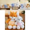 Entzückende Plüsch Fuchs Elefanten Puppe Gemütliches Stofftier Kreatives Weiches Tier Geschenk 45cm 60cm