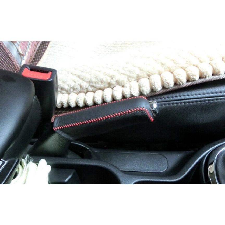 For Kia Forte K3 14-2018 Black Leather Center Shifter Hand Brake Holster Trim