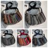 Handbag Bohemian Shoulder Bag Embroidery Weave Folk Messenger Bag  Women