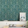 Dark Green Geometric Self Adhesive Wallpaper Modern Nordic Style Peel and Stick Wallpaper Removable Contact Paper Mural Decor