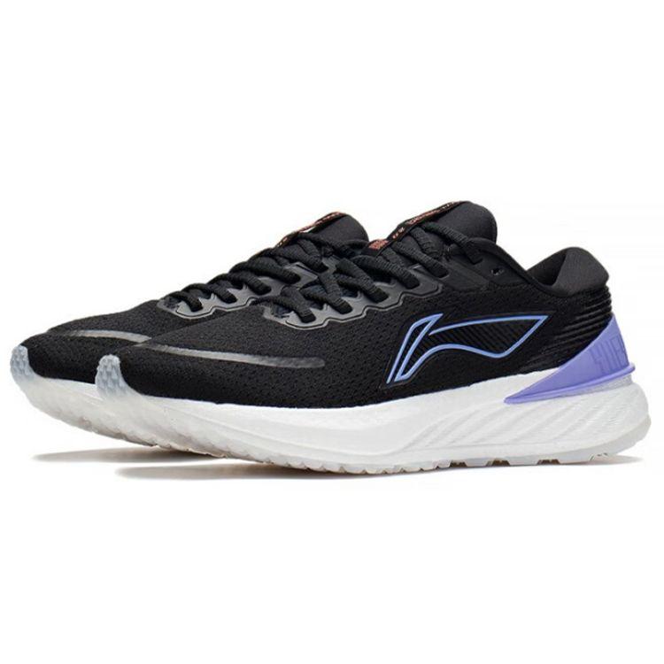 Li Ning Yue Ying 2.0 Reflective Stability Support Cushioning Low-Top Running Shoes Women sneaker Black ARHS022-3