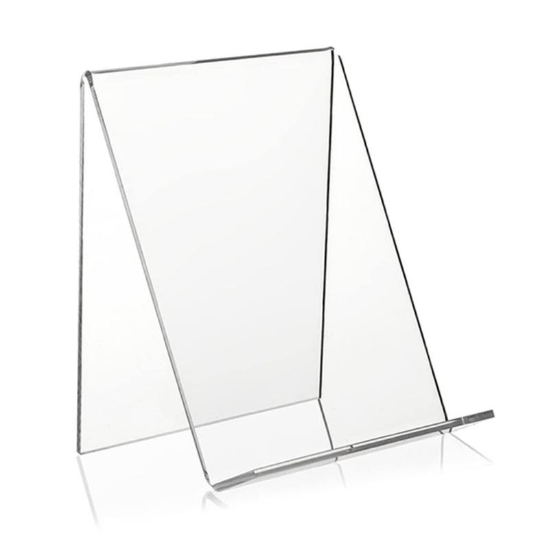 5 Pieces Clear Tablet Holder Acrylic Stands for Displaying Paintings Books Music Sheets Notebooks Artworks CDs