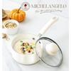 MICHELANGELO 1QT Ceramic Non-stick Milk Pot with Lid Home Cooking Pot Nonstick Sauce Pan Multipurpose Pot Non-Toxic Braising