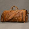 Vintage Fashion Handbags For Men Genuine Leather Travel Duffles Travelling Shoulder Bag Cowskin Hand Luggage Bags Large Duffle
