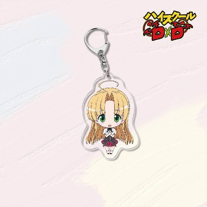Anime High School DxD HERO Acrylic Keychains Pendant Rias Kureha Accessories Car Key Chain Key Ring Phone Bag Hanging Jewelry