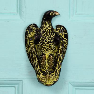 cBrass Eagle Entry Door Knocker - Beautiful Door Decoration Items - Multicolor Main Door Accessories Items