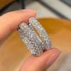 Elegant Diamond Ear Cuff Luxury Rhinestone Hoop Earrings Women Fashion Earrings