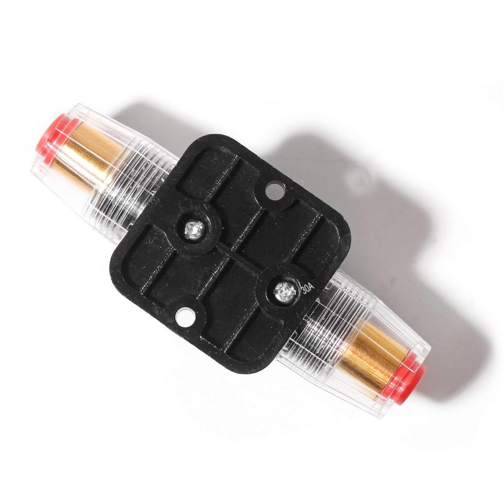 Car Audio Inline 150A Amps Circuit Breaker, 12-24V DC Overload Protection Fuse with Manual Reset, for Car Audio Marine Boat Stereo Switch Inverter