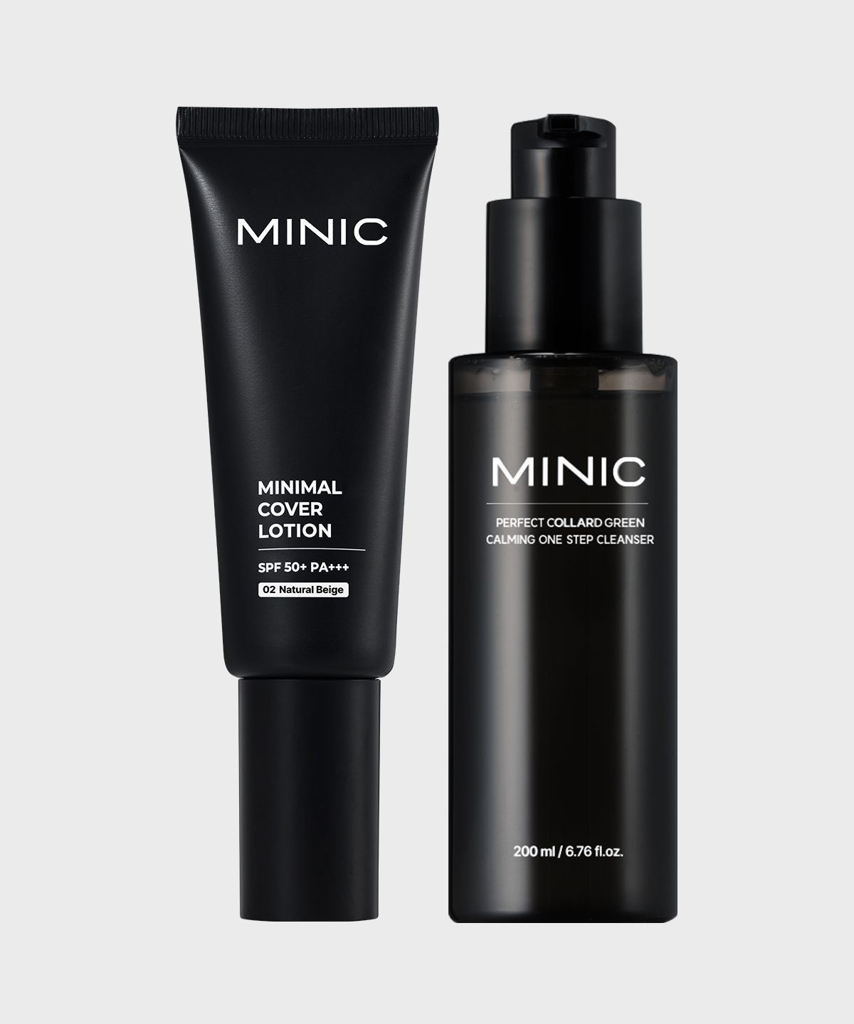 Minimal Cover Lotion No. 01 40ml + Perfect Collard Green Soothing One-Step Cleanser 200ml