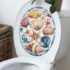 Unterwasser Muscheln Schnecken Seesterne Badezimmer Toilette und Heimverschönerungsaufkleber
