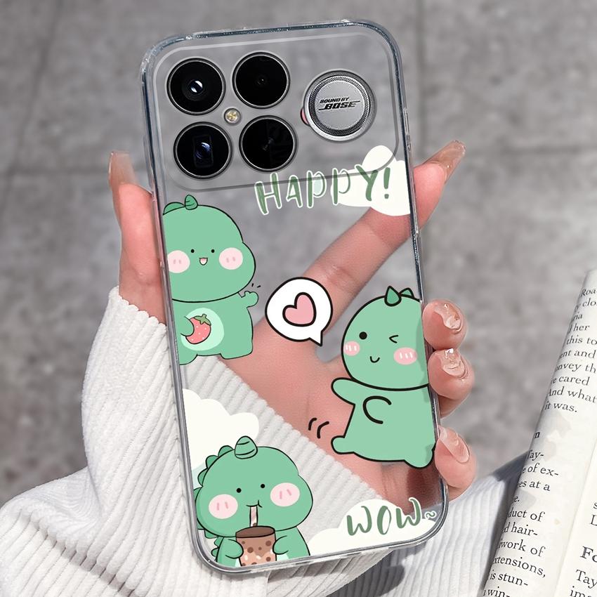 Covers For Xiaomi Poco F8 Ultra F8 F5 Pro F3 C50 C40 Mi Note 2 3 Transparent TPU Phone Case Cute Pet Dog Soft Silicone Dustproof Shell For Xiaomi Capa