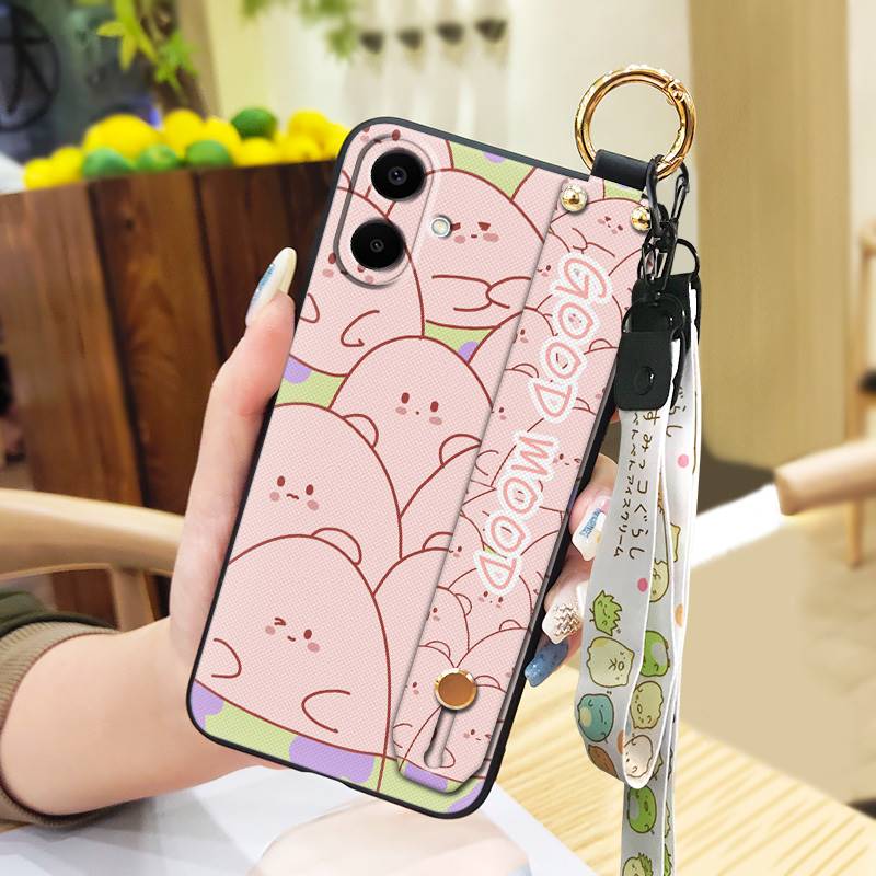 Cute Anti-knock Phone Case For Samsung Galaxy A06/SM-A065F/M Wristband Ring Fashion Design Waterproof Durable Shockproof
