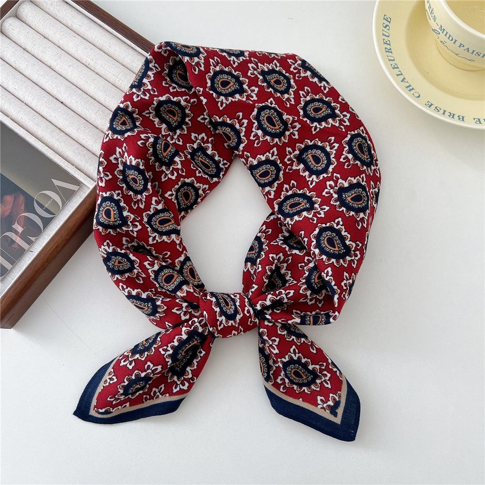 65*65cm Square Hair Scarf Cotton Bandanas Hairband Headband Hairscarf Headscarf Turban Shawl Wrap