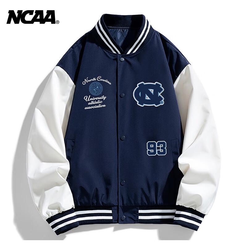 NCAA Logo Print Varsity Jacket