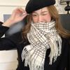 Autumn and Winter Plaid Scarf Women's Winter High-end Sense New Versatile Warm Couple Scarf Shawl Korean Atmosphere