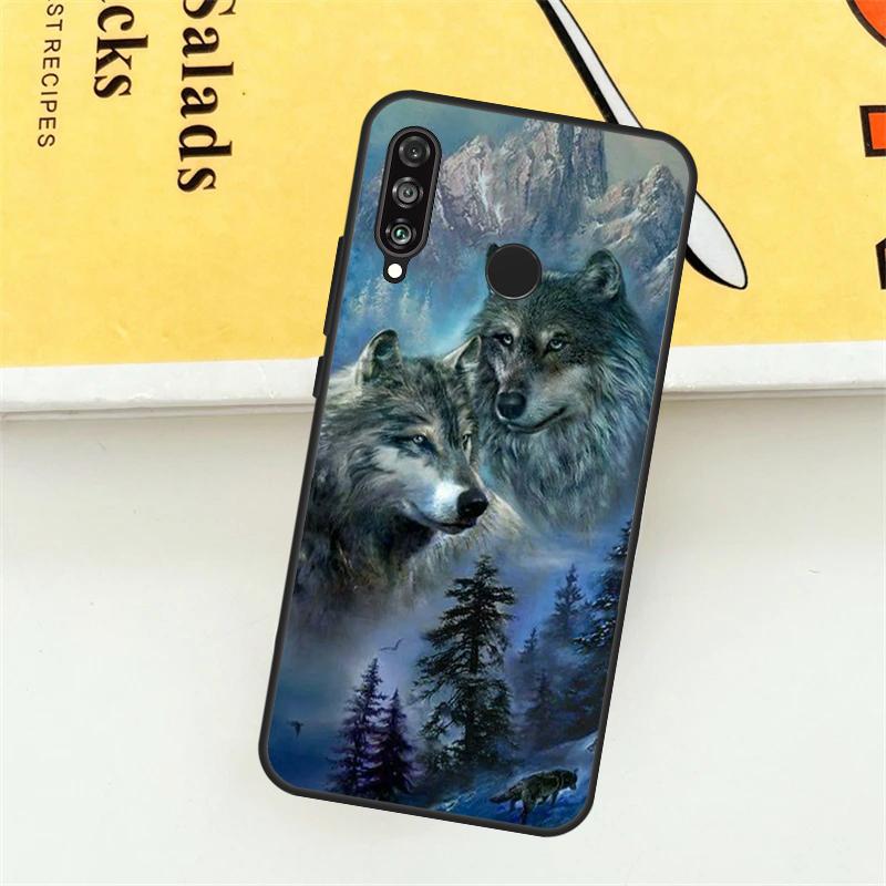 Animal Wolf Galaxy For Huawei Nova Y61 Y73 Y70 Y72 Y60 Y90 Y91 7i 8i 11i 12i 12s 9 10 SE P20 P30 P40 Lite Case