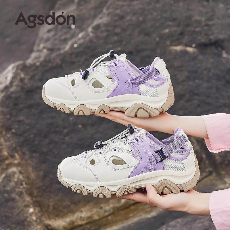 Augustine outdoor sports sandals women's 2025 new summer hollow casual thick-soled wading dad creek shoes