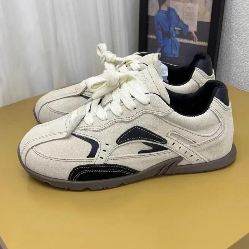 2024 Hot Sale Ladies Shoes Women's Vulcanize Shoes Mixed Colors Women Sneakers -tied Low Heel Outdoor Women's Casual Shoes