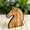 Wooden Horse Shaped Food Platter Rustic Horse Head Serving Tray Farmhouse Charcuterie Board with Multiple Compartments for Cheese Meats Fruits Nuts