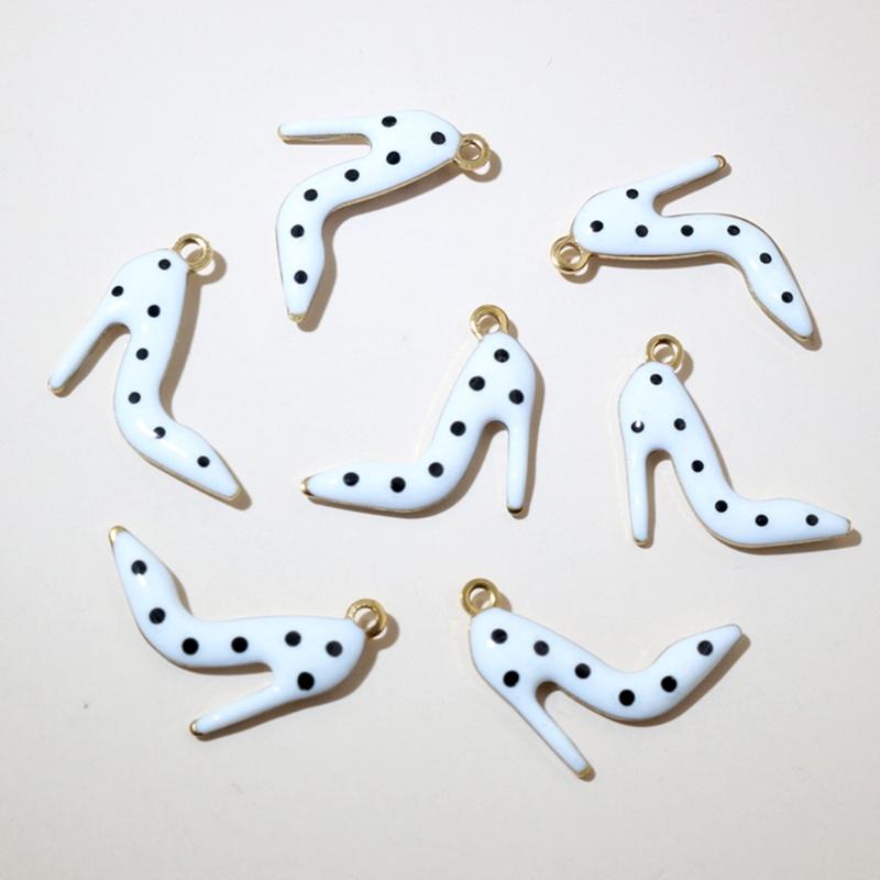 Pack Of 20 High Heel Shoe Charm Stainless Steel Jewelry Making Supplies For Crafting Handmade Accessories And Keychains