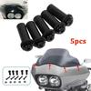 5 Set Windscreen Well Nut Bolt Screws Kit For Harley Touring Road Glide 98-22 Windshield Nut Bolt Washer Bolt Washer Kit
