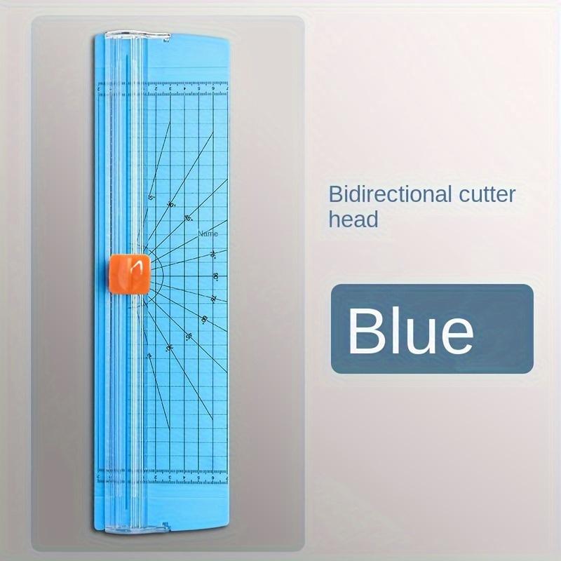 

Прецизионные триммеры для бумаги формата А4/А5, резаки, гильотина с выдвижной линейкой для фотоэтикеток, прочный инструмент для резки бумаги синий