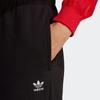 adidas Pantaloni de jogging Originals Trefoil cu logo monocrom, cu talie elastică, pentru femei, negru IA6437