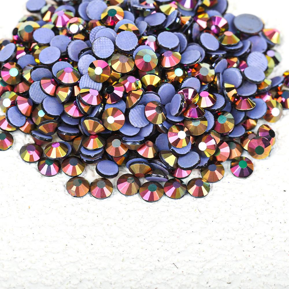 Wei Chen, Guomao A Decoration Color Plated Glue Bottom Rhinestone Mobile Phone Case Diy Nail Art Beauty Glass Jewelry Accessories
