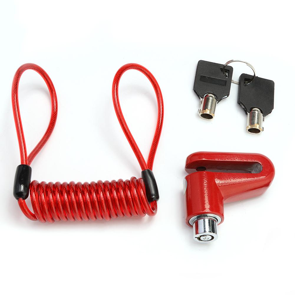 

Brake Disc Lock M365 Scooter Bike Bicycle Wheel Anti Theft Skateboard Wheels Lock Disc Brake Kickscooter Supplies красный