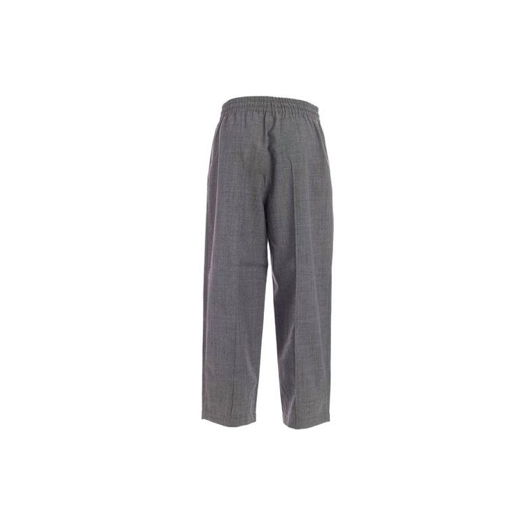Y-3 Classic Wool Wide-Leg Trousers Women bottoms Gray GK4461