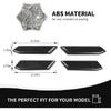 4x Door Handle Armrest Cover Trim For Ford Bronco + 4 Doors Carbon Fiber