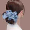 Spring Fairy Beaded Mesh Hair Tie 2026 - High-End Korean Style for Bun Hairstyles