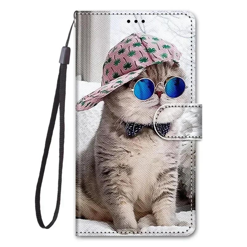 Wallet Book Stand Case for Funda Xiaomi 14T Pro Case On For Coque Xiomi 14t Pro Xiaomi14T 14TPro Cat Animal Painted Phone Cover