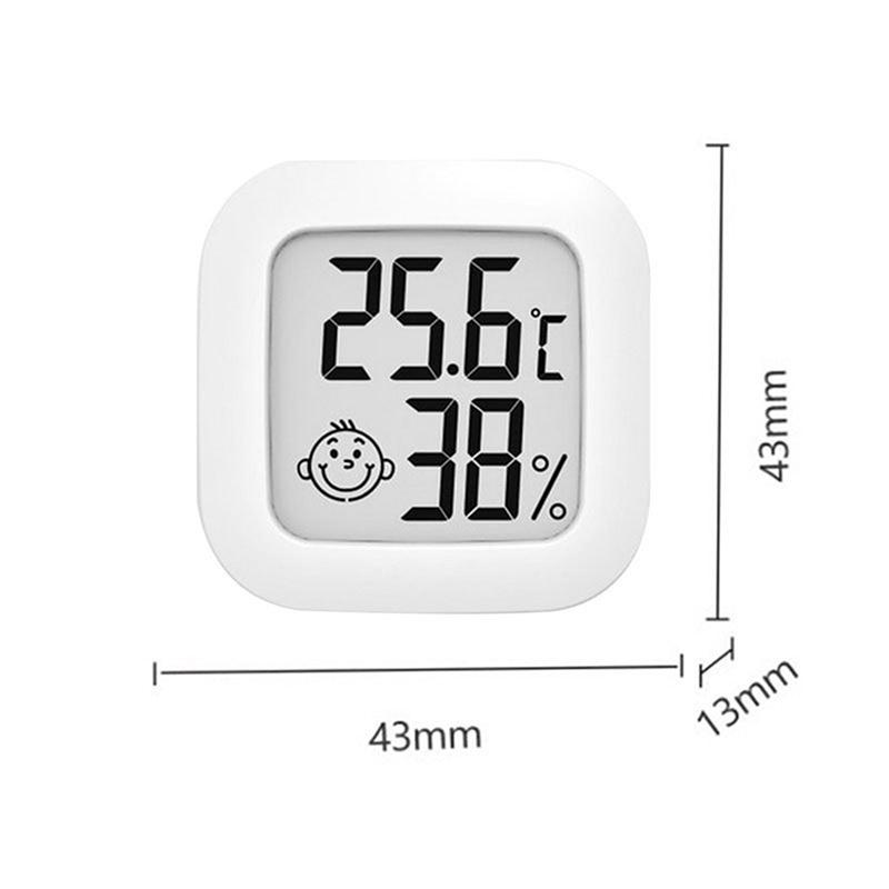 Lcd Electronic Digital Temperature Humidity Meter Thermometer Indoor Clock