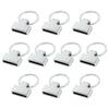 Pack of 10 Metal Lobster Clasp Clips Stylish Key Chain Charms for Jewelry Making Hook Swivel